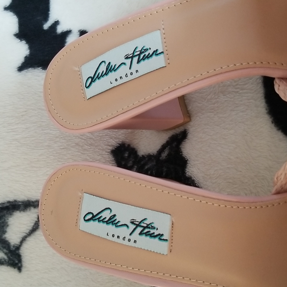 Collectif Lulu Hun Nancy Heel in Blush Pink - Picture 3 of 13